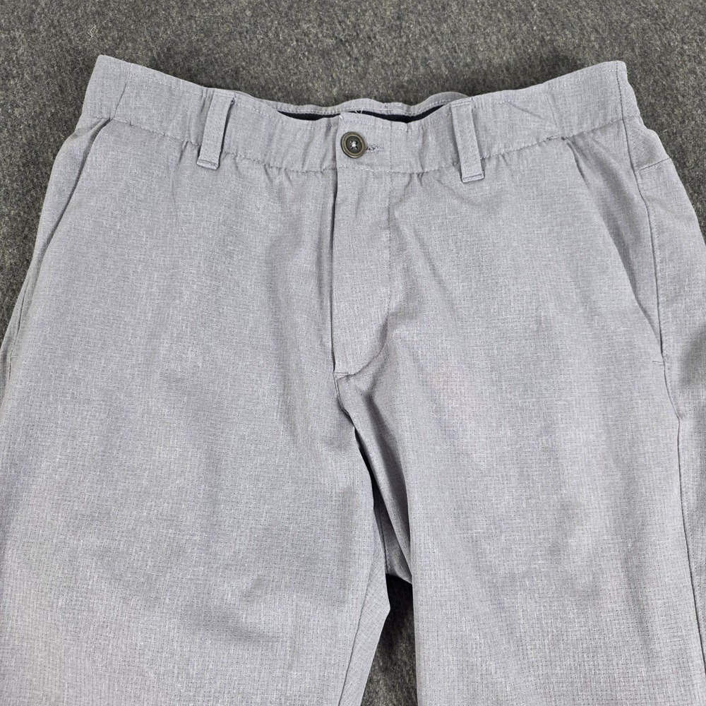 Under Armour Mens Match Play Golf Pants Gray‎ Size 32x32 Flat Front Stretchy